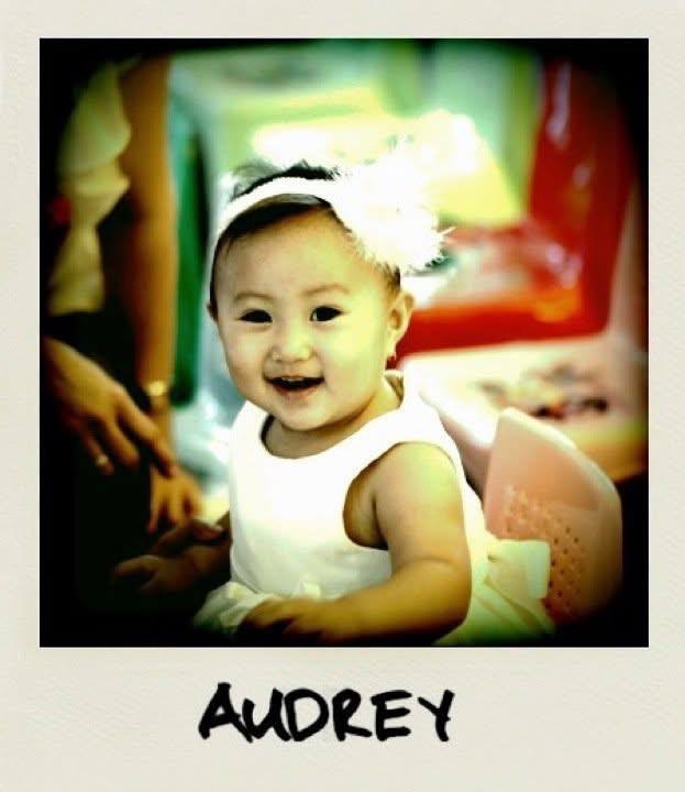 Audrey as a baby